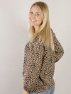 Animal Print V-neck Blouse