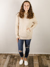 Oatmeal Oversized Hooded Sweater