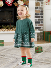 Green Holiday Sweater Dress