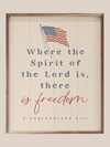 There is Freedom Wood Sign