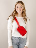 Solid Nylon LuLa Shoulder Sling Belt Bag (Multiple Colors)