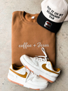 Coffee and Jesus Embroidered Sweatshirt