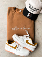 Coffee and Jesus Embroidered Sweatshirt
