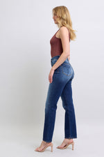 Judy Blue Full Size Washed Straight Leg Jeans with Pockets (Online Exclusive)