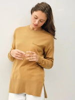 Golden Rod Oversized Pocket Sweater