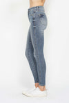 Judy Blue Tummy Control Contrast Wash Skinny Jeans  (Online Exclusive)