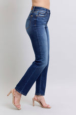 Judy Blue Full Size Washed Straight Leg Jeans with Pockets (Online Exclusive)