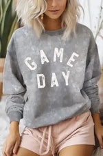 Grey Mineral Brushed Game Day Sweatshirt