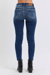 Judy Blue Mid-Rise Waist Skinny Jeans with Thermal Lining (Online Exclusive)