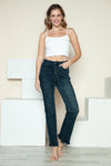 Judy Blue Button Fly Hem Destroy Straight Jeans (Online Exclusive)