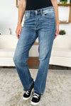 Judy Blue Mid Rise Release Hem Jeans (Online Exclusive)