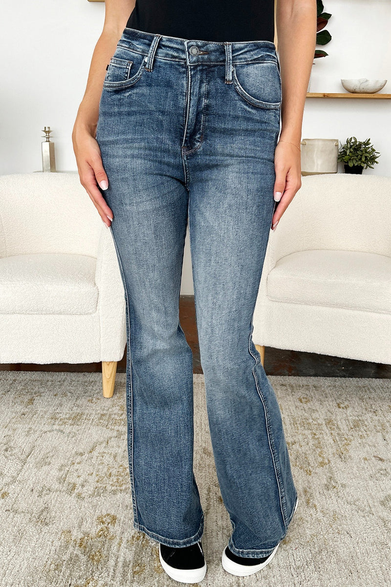 Judy Blue High Waist Tummy Control Flare Jeans (Online Exclusive)