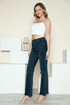 Judy Blue Button Fly Hem Destroy Straight Jeans (Online Exclusive)