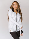 Ampersand Ave Light Grey Full Zip-Peace and Quiet
