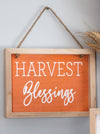 Harvest Blessings Jute Sign