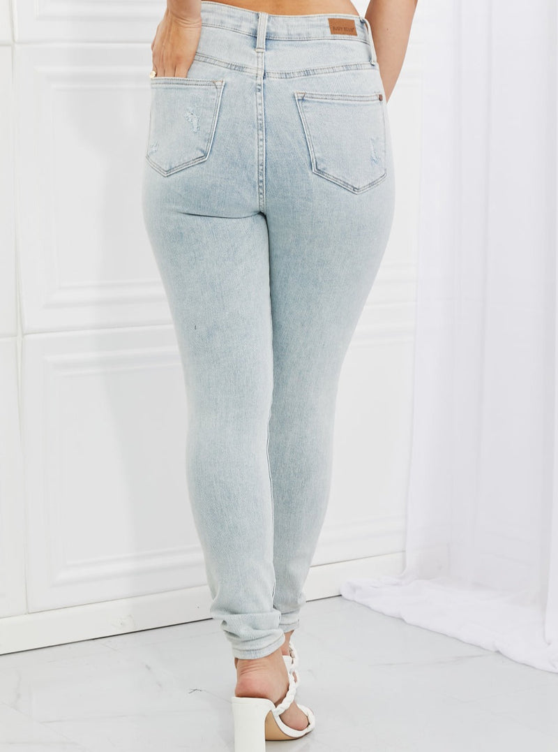 Judy Blue Tiana HW Distressed Skinny Jeans (Online Exclusive)