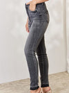 Judy Blue HW Grey Tummy Control Release Hem Skinny Jeans (Online Exclusive)