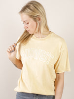 Golden Midwest Puff Print Mineral Washed Tee