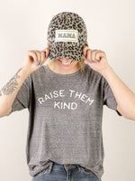 Raise Them Kind Grey Tri-Blend Graphic Tee