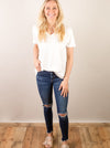 Butter Soft Basic V-Neck Short Sleeve (Multiple Colors)