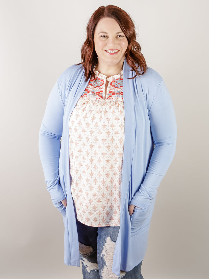 Curvy Sienna Geometric Print Embroidered Top