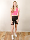 Washed Ribbed Racerback Bralette (Multiple Colors)