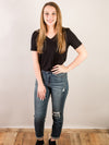 Judy Blue High Rise Destroyed Knee Patch Boyfriend Jeans