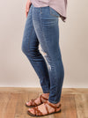 Judy Blue Mid-Rise Distressed Pull-On Skinny Jeggings