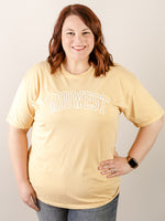 Golden Midwest Puff Print Mineral Washed Tee