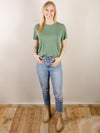 Palm Green Modal Short Sleeve Tee