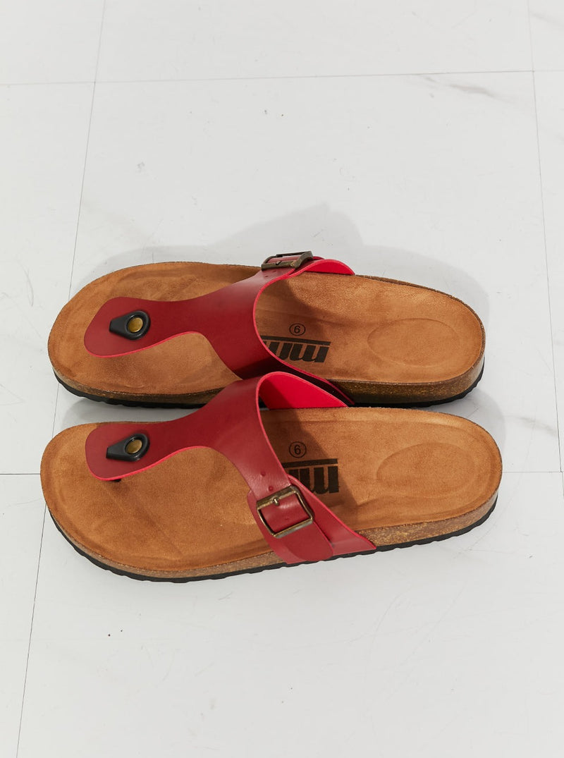 Drift Away T-Strap Flip-Flop in Wine (Online Exclusive)