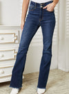 Judy Blue High Waist Vintage Frayed Hem Bootcut Jeans (Online Exclusive)