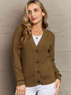 Olive Kiss Me Tonight Button Down Cardigan (Online Exclusive)