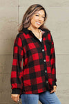 Red and Black Buffalo Plaid Lightweight Shacket (Online Exclusive)