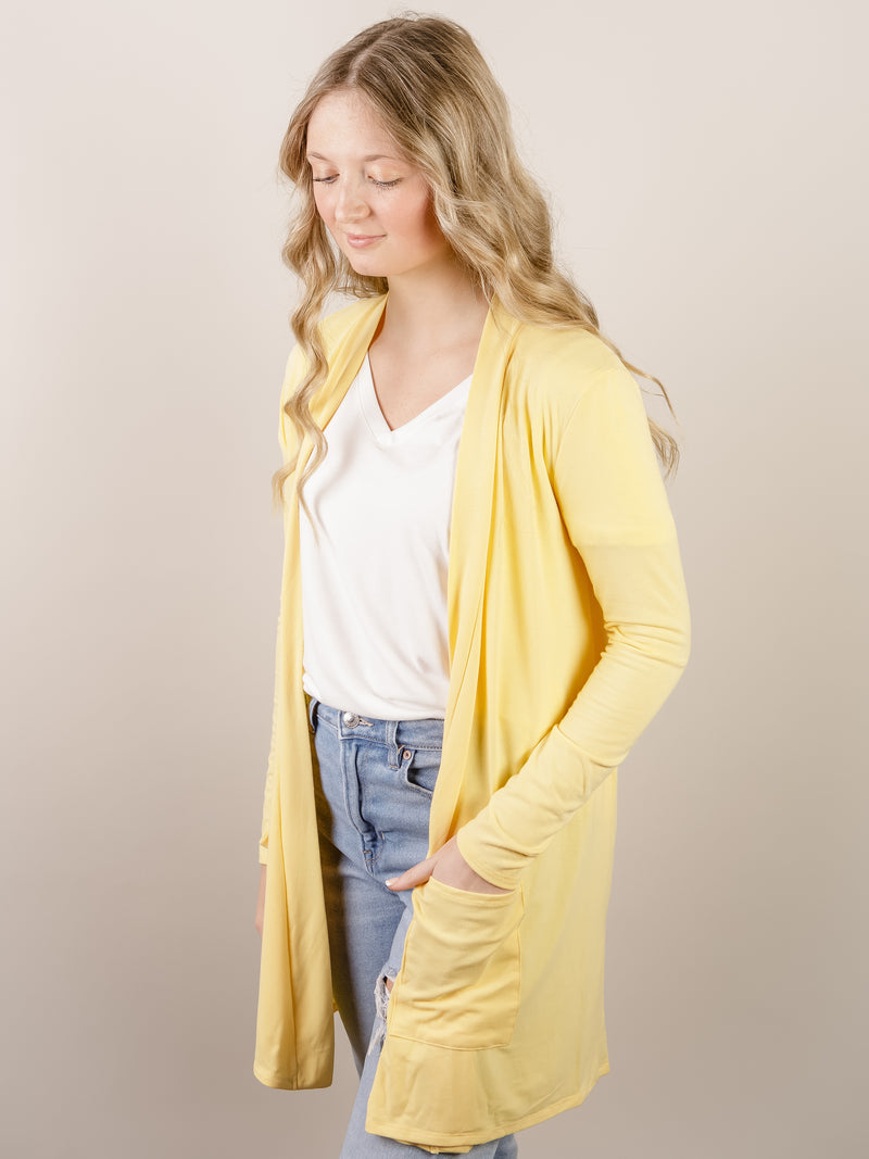 Spring Lightweight Knit Long Sleeve Cardigan (Multiple Colors)