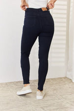 Judy Blue Navy Garment Dyed Tummy Control Skinny Jean (Online Exclusive)