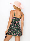Adult Marina West Swim Clear Waters Swim Dress in Black Roses (Online Exclusive)