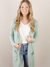 Spring Lightweight Knit Long Sleeve Cardigan (Multiple Colors)