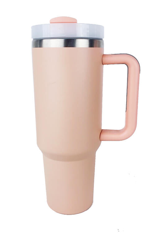 Stainless Steel Tumbler with Upgraded Handle and Straw (Online Exclusive)