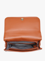 Brown Woven Satchel with Braided Handle