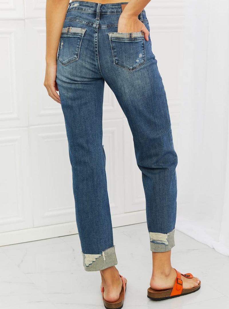 Judy Blue Michelle MR Straight Dad Jeans (Online Exclusive)