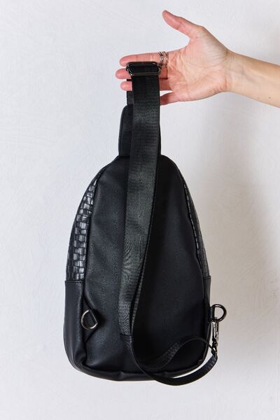 Black Weaved Sling Bag (Online Exclusive)