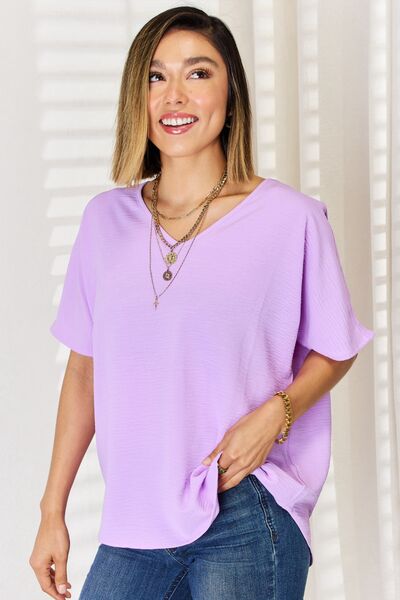 Bright Lavender Texture Short Sleeve T-Shirt (Online Exclusive)