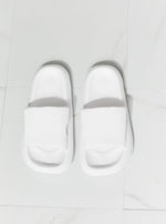 Open Toe Slide in White (Online Exclusive)