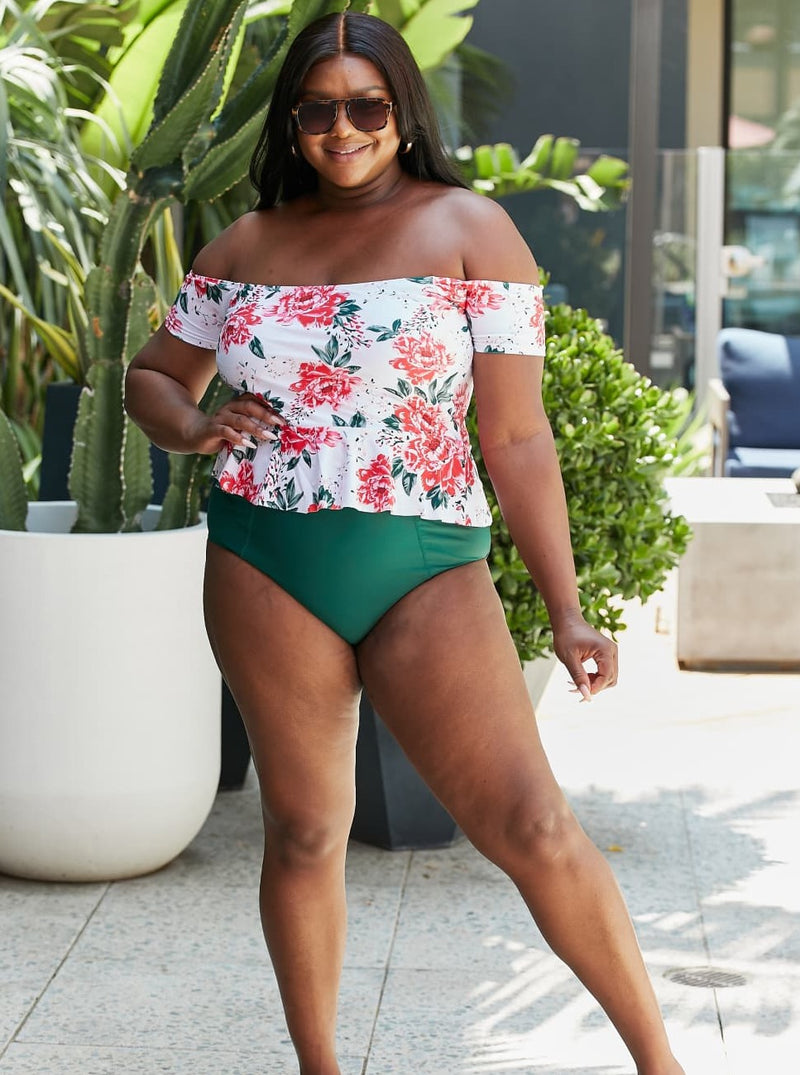 Adult Marina West Swim Coastal Cutie Tankini Swimsuit Set (Online Exclusive)