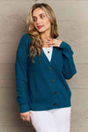 Teal Kiss Me Tonight Button Down Cardigan (Online Exclusive)