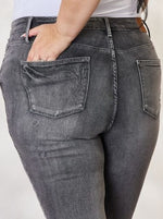 Judy Blue HW Grey Tummy Control Release Hem Skinny Jeans (Online Exclusive)