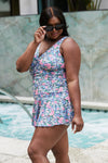 Adult Marina West Swim Clear Waters Swim Dress in Rose Sky (Online Exclusive)