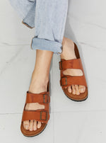 Ochre Double-Banded Slide Sandal (Online Exclusive)