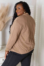 Mocha Zip-Up Jacket with Pockets (Online Exclusive)